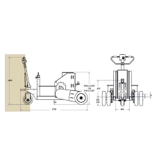 Tire remorque électrique 23 000 kg DJ PRODUCTS