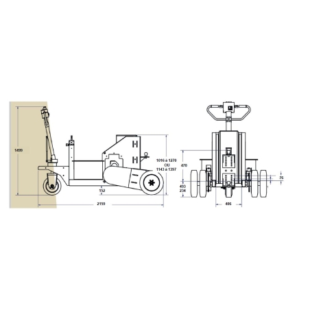 Tire remorque électrique 23 000 kg DJ PRODUCTS