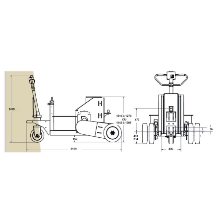 Tire remorque électrique 23 000 kg DJ PRODUCTS
