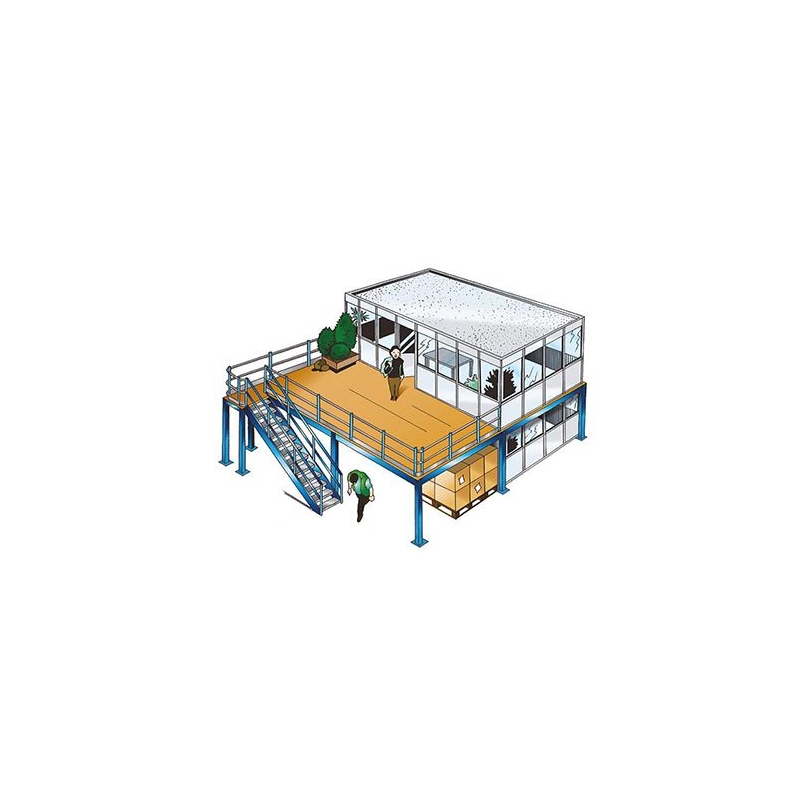 Plateforme industrielle avec simple, double ou triple niveaux Plateforme industrielle avec simple, double ou triple niveaux