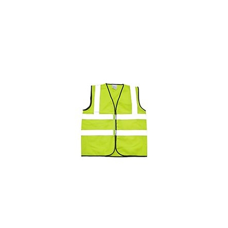 Gilet jaune avec bandes réfléchissantes