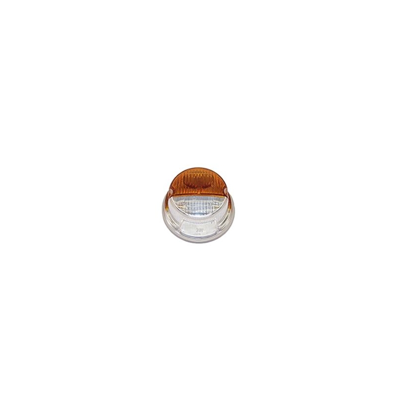Feu avant forme ronde orange et blanc Feu avant forme ronde orange et blanc