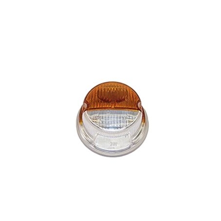 Feu avant rond orange et blanc
