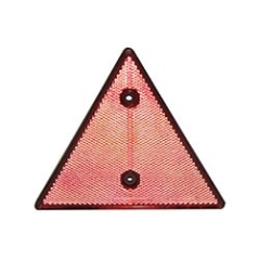 Catadioptre triangulaire couleur rouge