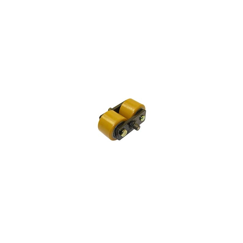 Galets doubles diamètre 80 mm en polyuréthane Galets doubles diamètre 80 mm en polyuréthane