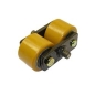 Galets doubles diamètre 80 mm en polyuréthane Galets doubles diamètre 80 mm en polyuréthane