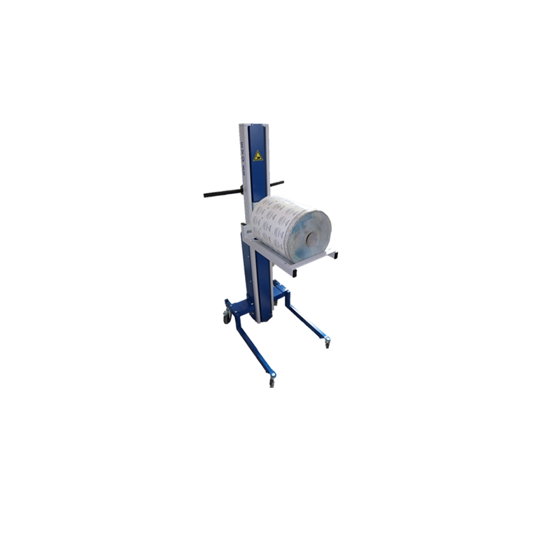 Gerbeur semi-électrique porte bobines avec plateau longitudinal en V Gerbeur semi-électrique porte bobines avec plateau longitudinal en V