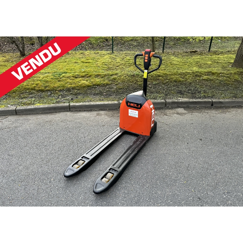 Transpalette électrique Lithium d'occasion 1500 kg HELI Transpalette électrique Lithium d'occasion 1500 kg HELI