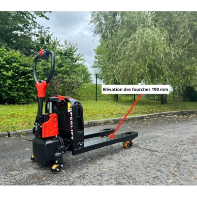 Transpalette Lithium 1500 kg roues stabilisatrices EP- F4 Li2