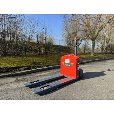 Transpalette électrique Lithium 1500 kg accompagnant HELI - CBD15-BLiH