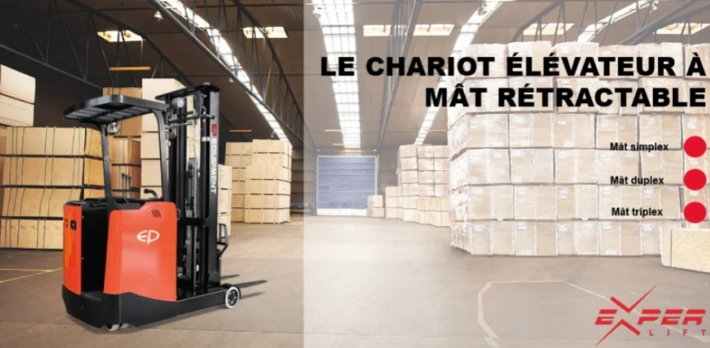 Le chariot élévateur à mât rétractable