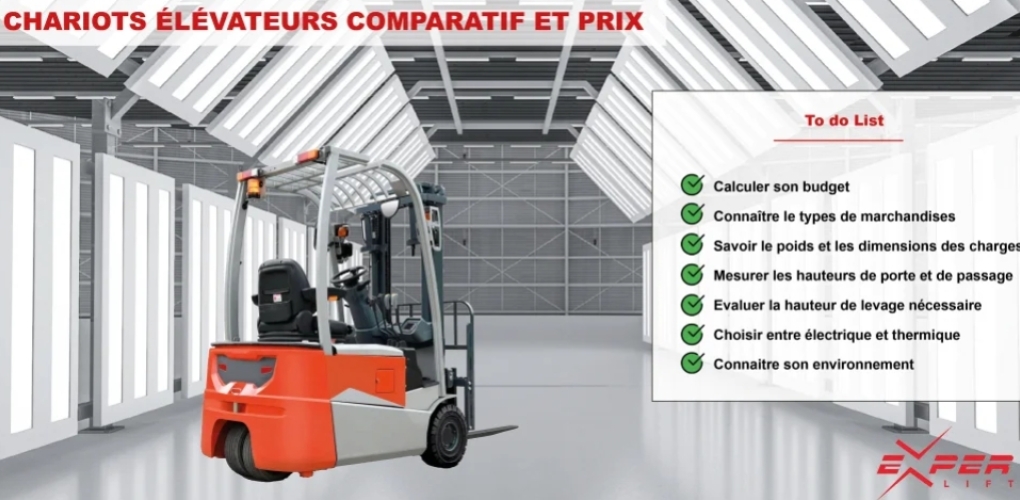 Chariots élévateurs : comparatif et prix