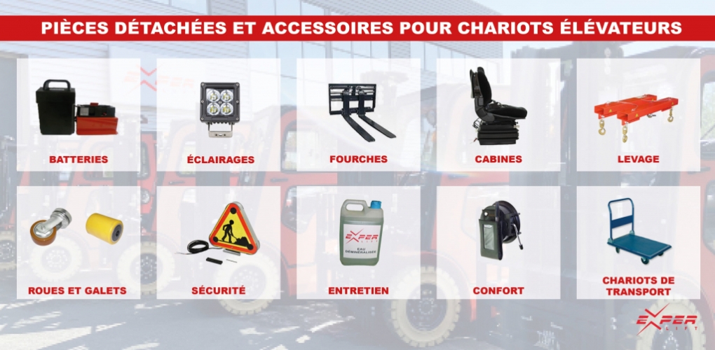 Les pièces détachées et accessoires pour chariots élévateurs